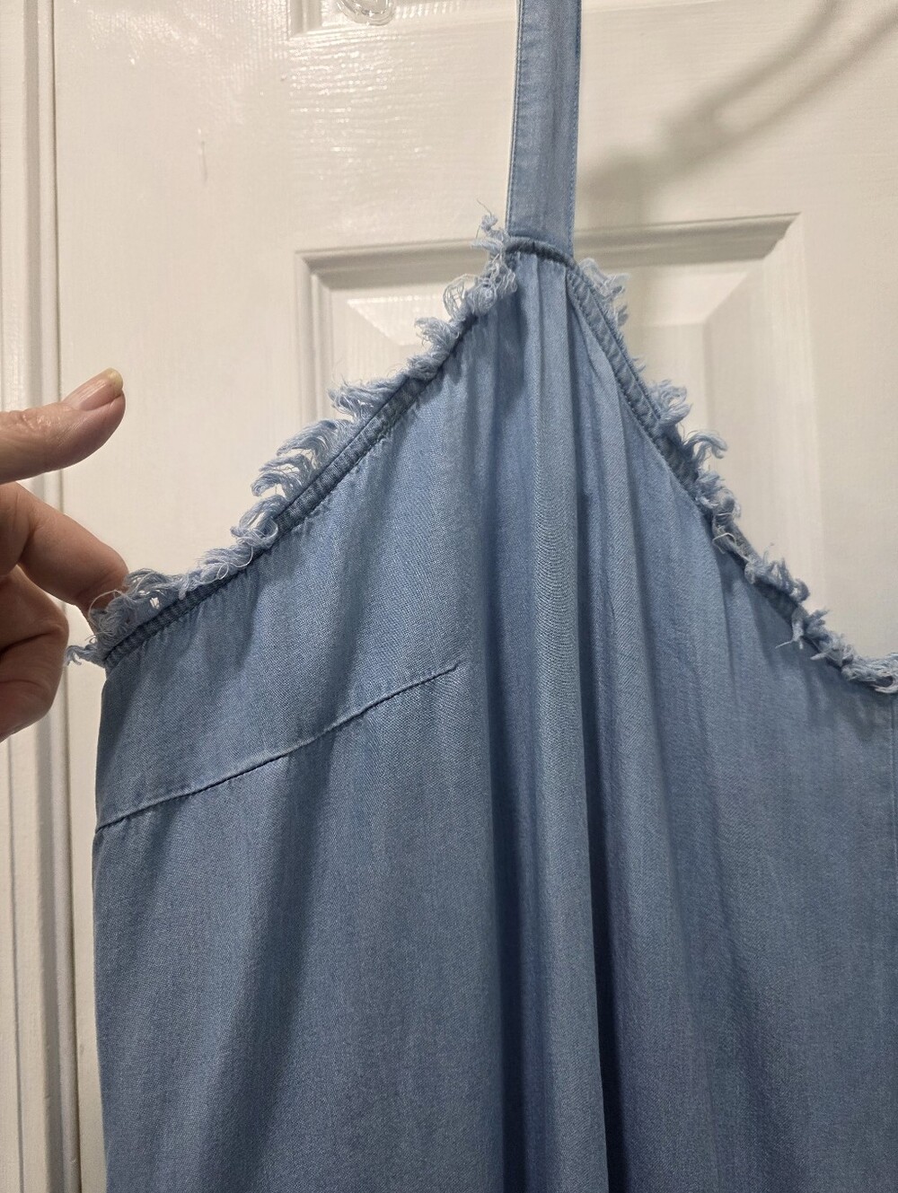 CATO Plus Size Chambray Genie Jumpsuit 26/28W 4X - Picture 8 of 15